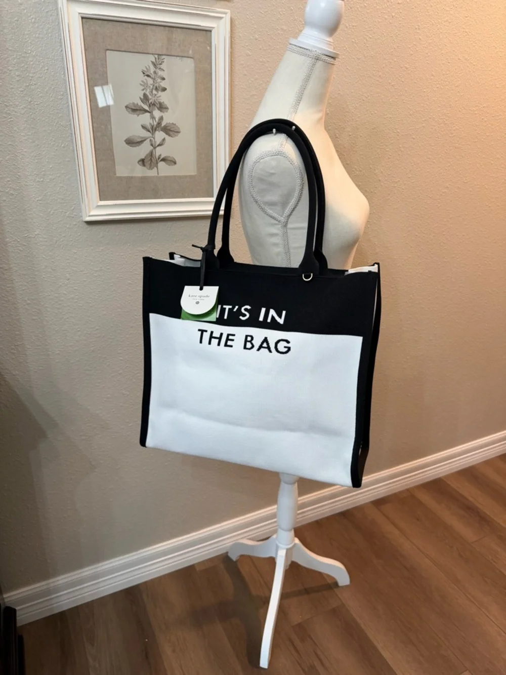 Black & White Statement Tote - 'It's In The Bag'